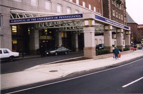 New Entrance Canopy at
 University of Pennsylvania Hospital